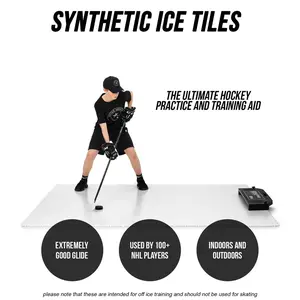 Extreme Hockey Flooring Tiles 10-Pack 22.5 sq. ft - High-Quality, Durable, Suitable for Indoor and Outdoor Use(BET)