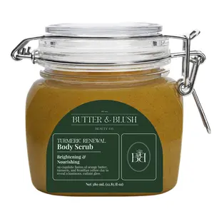 Turmeric Renewal Body Scrub with Orange Butter & Turmeric Extract (380 ml airtight jar)
