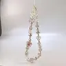 Cute Flower & Bead Decor Phone Strap, Cell Phone Charm, Y2K Design Phone Lanyard, Fashion Phone Accessories for Women & Girls, Phone Decoration, Cellphone Accessories