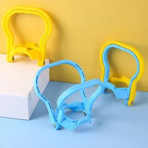 2-Piece 5-Gallon Water Bottle Rack, Pure Drinking Jug Lid Holder, Ergonomic Handle, Non-Slip Stand, Heavy-Duty Clips (blue & )