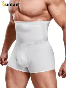 Men Tummy Control Shorts High Waist Slimming Underwear Body Shaper Seamless Belly Girdle Boxer Briefs