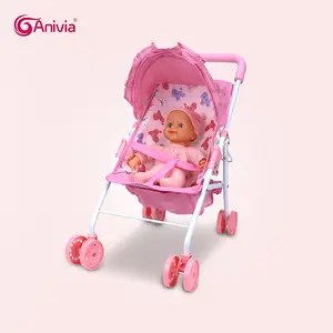 Anivia Brand Doll Stroller Set, Includes Doll and Stroller, Ideal for Kids Aged 3+, Perfect for Holiday Gifts, Christmas and Birthday Presents