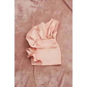 Mary J Sexy Dress-Peach latina outfit short party