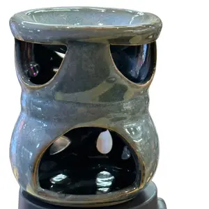 Burner Ceramic Oil Incense Wax Holder Melt Aroma Essential Catcher Ash Aromatherapy Diffuser Warmers Lamp Porcelain Pot Gift Freshener Scented Scent Perfume Fragrance