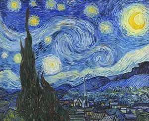 Van Gogh Starry Night Diamond Painting Art for Beginner DIY Round 5D Paint with Diamonds for Home Wall Decor Gifts