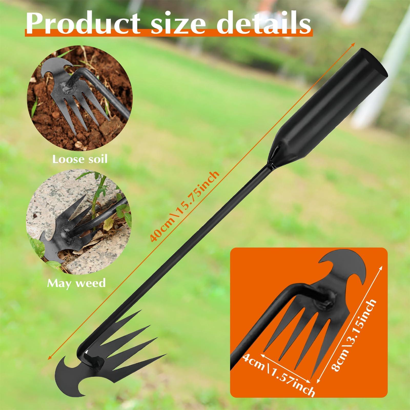 Multi-Function Weeding Tool — A new, durable gardening tool, this portable weeder pulls weeds out by the roots. Ideal for loosening soil, weeding, vegetable gardening, and aerating soil—the perfect choice for all your gardening needs.