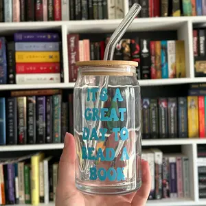 It’s a great day to read a book Glass Cup | Glass Tumbler | Bookish Cup | Book Cup | Book Tumbler | Bookish Tumbler | Gift for Readers