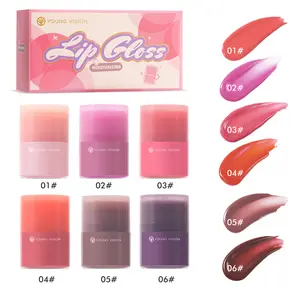 YOUNG VISION Lipstick 3-Color Set - Rich and Shimmering Mirror-Like Lip Gloss Lip Balm