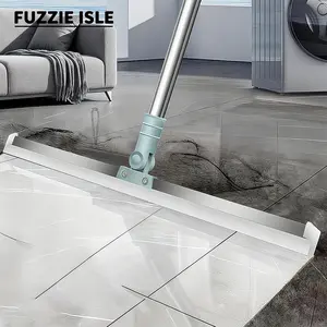 1PC Magic Silicone Broom, Long Retractable Floor Squeegee (75–120cm) for Pet Hair, Water & Dust, Lightweight Design for Easy Use Without Bending, Perfect for Tile, Hardwood & Bathroom Mirrors - Ideal for Fall Home Cleaning rubber