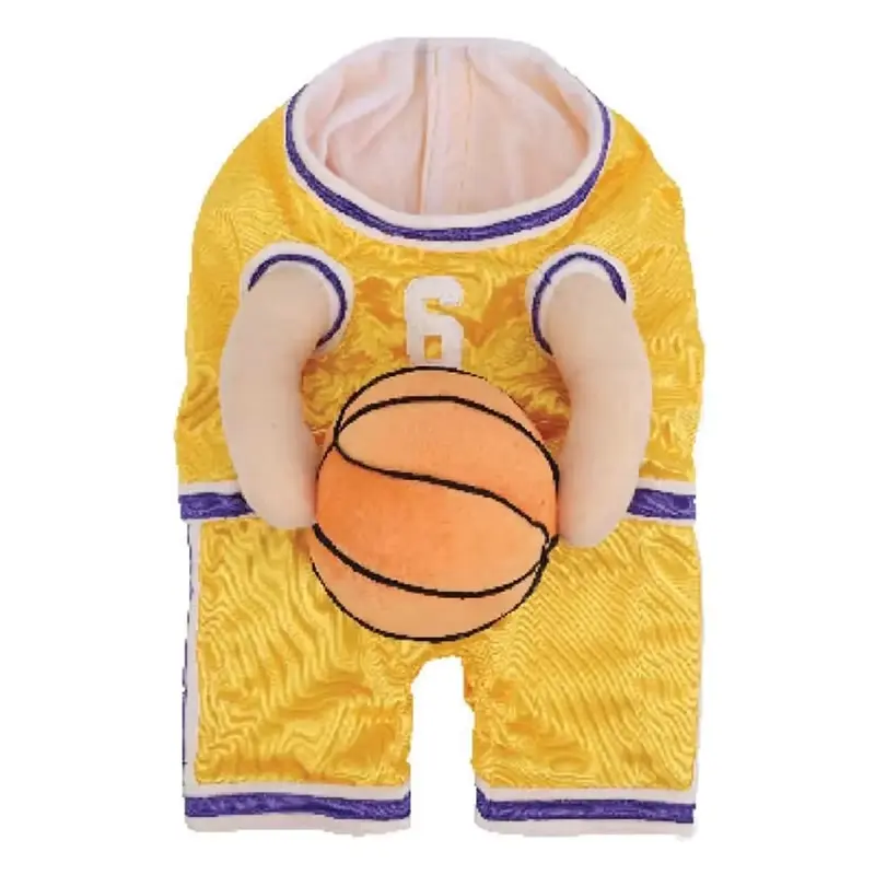 Dog Basketball Costume with Ball Dog Clothes T-Shirts for Small Dogs Pets Articles Puppy Autumn Pet Cotton Vests Does not apply