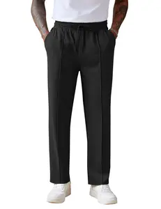 COOFANDY Men's Knit Sweatpants Lightweight Open Bottom Casual Pants Drawstring Jogger Yoga Pants with Pockets