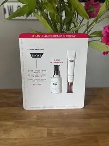 AHC Pro Shot Colla-Juvenation Lift 4 — Intra-Serum (40ml / 1.35 oz) + Capsule-Infused Eye Cream for Face (30ml / 1.01 oz)