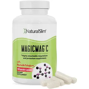 MagicMag C by , Magnesium Citrate with Potassium for Muscle Relaxation, Sleep Quality, Nerve Function & Electrolyte Support, Daily Magnesium Supplement for Men and Women, 100 Capsules 1pk