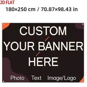 Large & XL Custom  Banner Suitable for Parties, Weddings, Birthdays - Personalized with Your Own Text/Photo/Logo - Durable Suitable for All-Season Use, Large & XL Sizes for Events, Graduations, Birthdays, Corporate Branding, 2D Flat