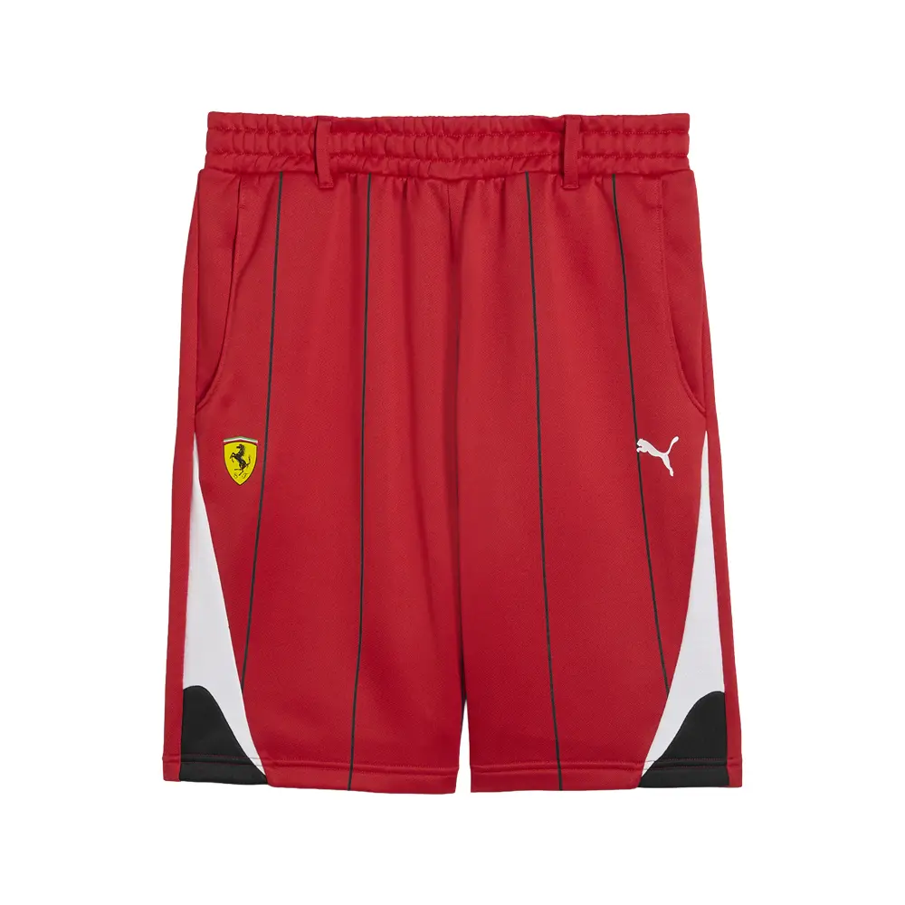 PUMA Mens Scuderia Ferrari Drawstring Race Shorts Casual Bottoms Casual - Red