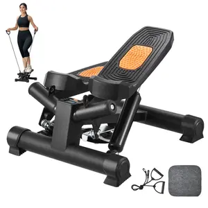VEVOR Stair Stepper, Mini Stepper for Exercise at Home, Hydraulic Fitness Stepper with Resistance Bands, Full Body Workout Cardio Equipment, Stair Climber with LCD Monitor, 330LBS Load CapacityVEVOR Super Brand Day