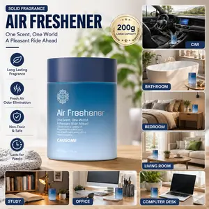 2026 Trendy Solid Air Freshener, 200g with 3 Scents Fougere Oriental Citrus, 360° Diffusion for Cozy Scents in Car & Home