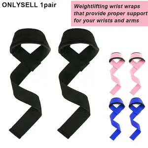 1 Pair High-Quality Lifting Wrist Wraps - Powerlifting Wrist Support for Weightlifting, Deadlifts, Pull-Ups, Durable Fitness Wrist Straps, Essential Gear for Fitness Enthusiasts, Workout Bands, Workout Accessories