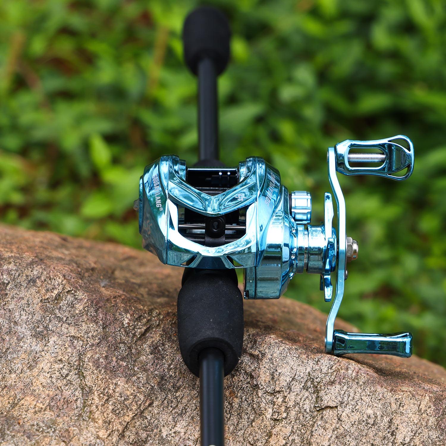 Sougayilang Baitcasting Reel 7.2:1 Gear Ratio with Magnetic Braking System, Single Piece Fishing Reel Outdoor Sports Fishing Products