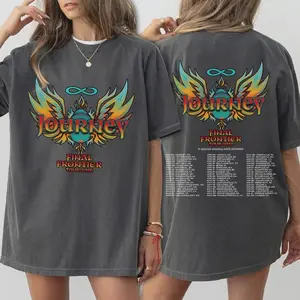 Journey Final Frontier Tour 2026 Shirt, Retro Rock Concert Tee, Vintage Band Fan Graphic T-Shirt