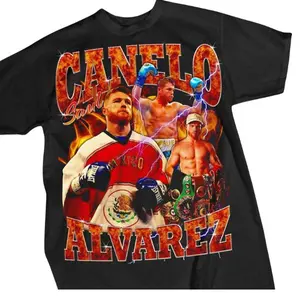 Canelo Alvarez T Shirt, Boxing shirt, Fashion Cotton, Full Colors, Full Sizes, For Men, For Women