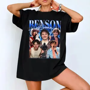 Sunflower Benson Boone Shirt, Vintage Concert Tee For Fans, Benson Tour Fireworks and Rollerblades Shirt, Indie Pop Music Gift