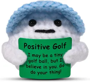 Golf Gifts Funny Positive Golf Ball Crochet Gag  Ideas, Emotional Support Nuggets for Men Women Golfers Dad Fathers Day Mom Mothers Graduation Coworkers Birthday Christmas Decor Stuff