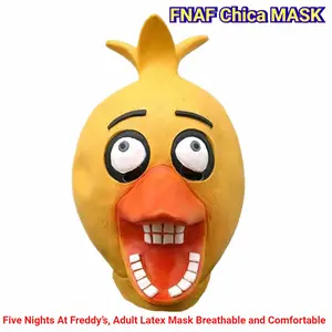 Five Nights at Freddy's - Chica Mask ，Iconic Game Prop | Fandom Event & Costume Party full face cover