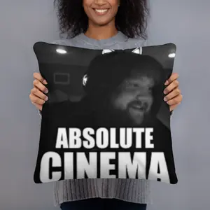 CASEOH & Kitty Super Soft Cute Pillow - Absolute Cinema Design, 100% Polyester, Machine Washable, Hidden Zipper, Shape Retaining Insert Included