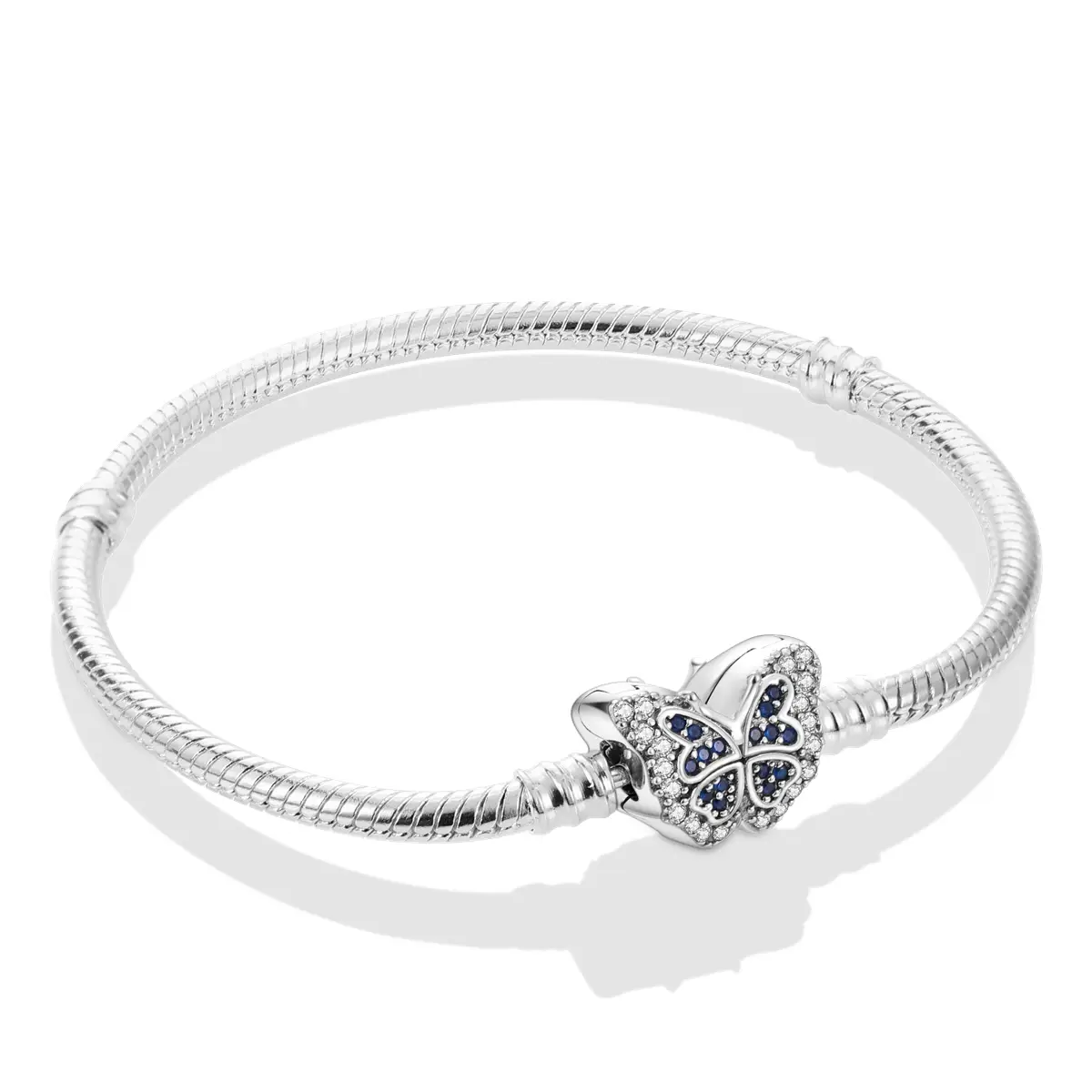 MULA 925 silver-plated butterfly bracelet | Fully inlaid with sparkling zircon | High-end luxury design | Natural inspiration | Compatible with Pandor