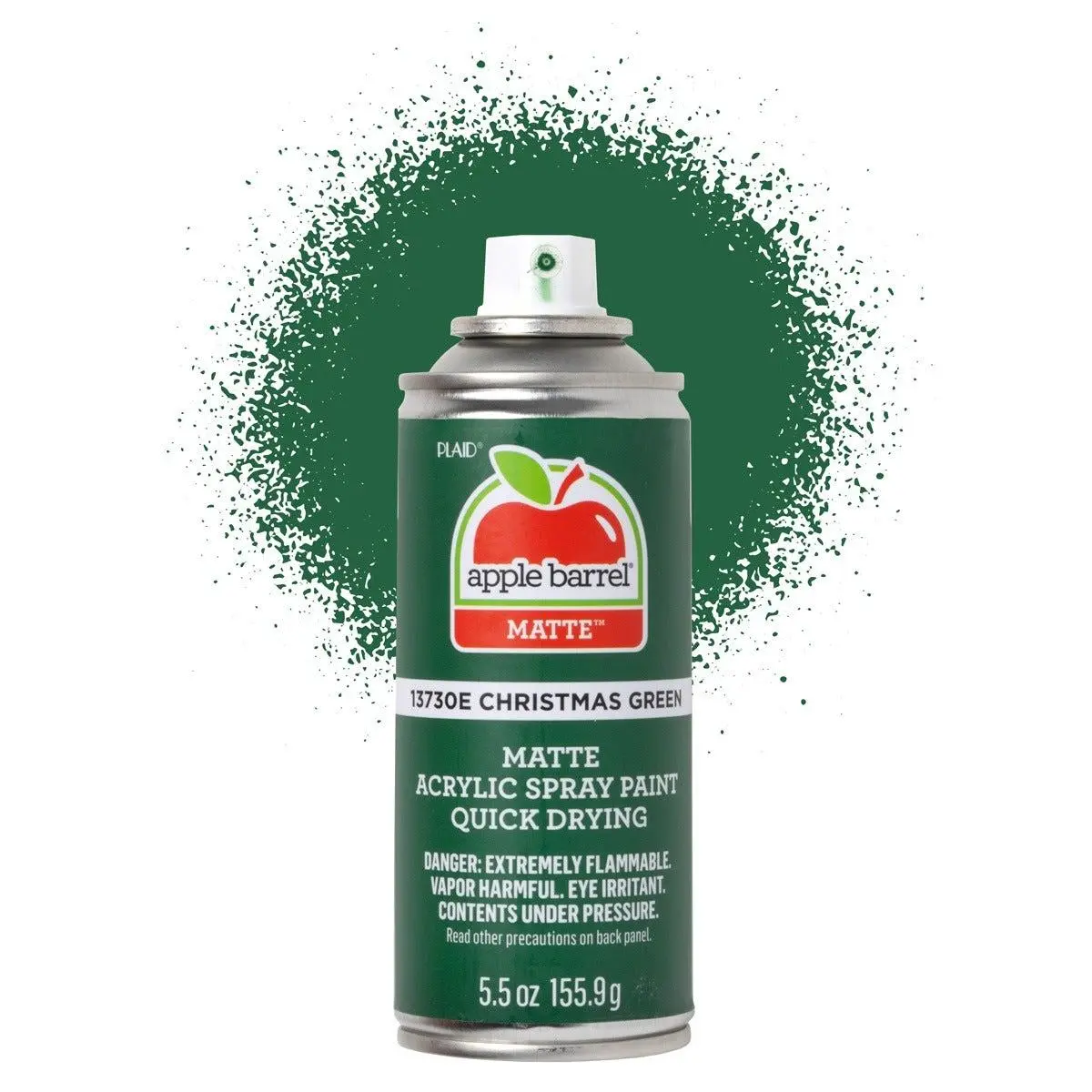 Apple Barrel Matte Acrylic Spray Paint - Christmas Green -13730E