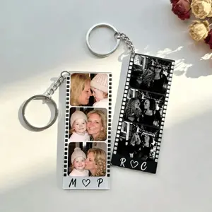 Custom Photo Strip Film Frame Acrylic Keychain, Personalized Photo, Custom Family