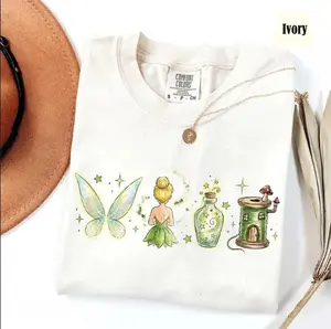 Comfort Colors Vintage TiiinkerBell Shirt, Neverland Fairy Tee, Vacation Tee, Princess Shirt