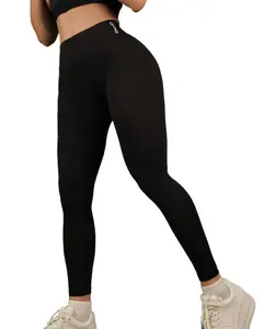 Impact Leggings with Logo Low Seamless Scrunch Butt Impact Leggings Waist Seamless Yoga Leggings Scrunch Bum Gym Leggings Workout Biker Leggings Stretch Fitness Clothing Leggings Impact Pants