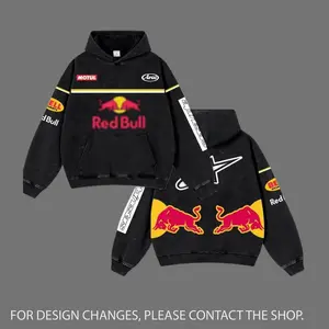 Retro Buffalo Red Sport Retro Hoodie Washed Vintage Racing Streetwear, Motorcycle Graphic Hoodie Unisex, Designed for Motor Fans, Sportbike Culture, Speed Lovers & Urban Motorbike Style