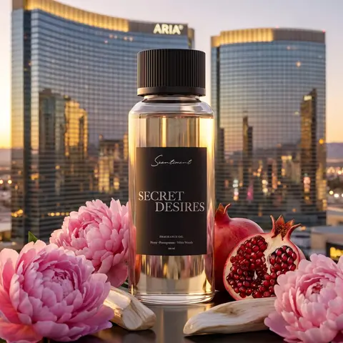 Scentiment Secret Desires Scented Fragrance Oil, Peony Aroma for Diffuser, Home Room Fragrance Supply