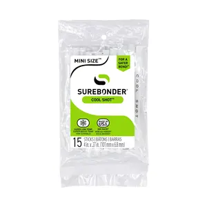Cool Shot 4" Mini Size Hot Glue Sticks - 15 pack