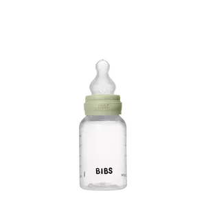 Bibs Baby BPA-Free PP Bottle Set 5oz Silicone - Sage Feeding Newborn Bottles with Durable PP Material & Safe Silicone Cap