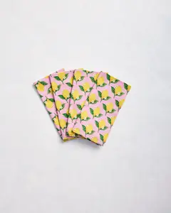 Lemon Twist - Dinner Napkins Set of 4 - Limoncello