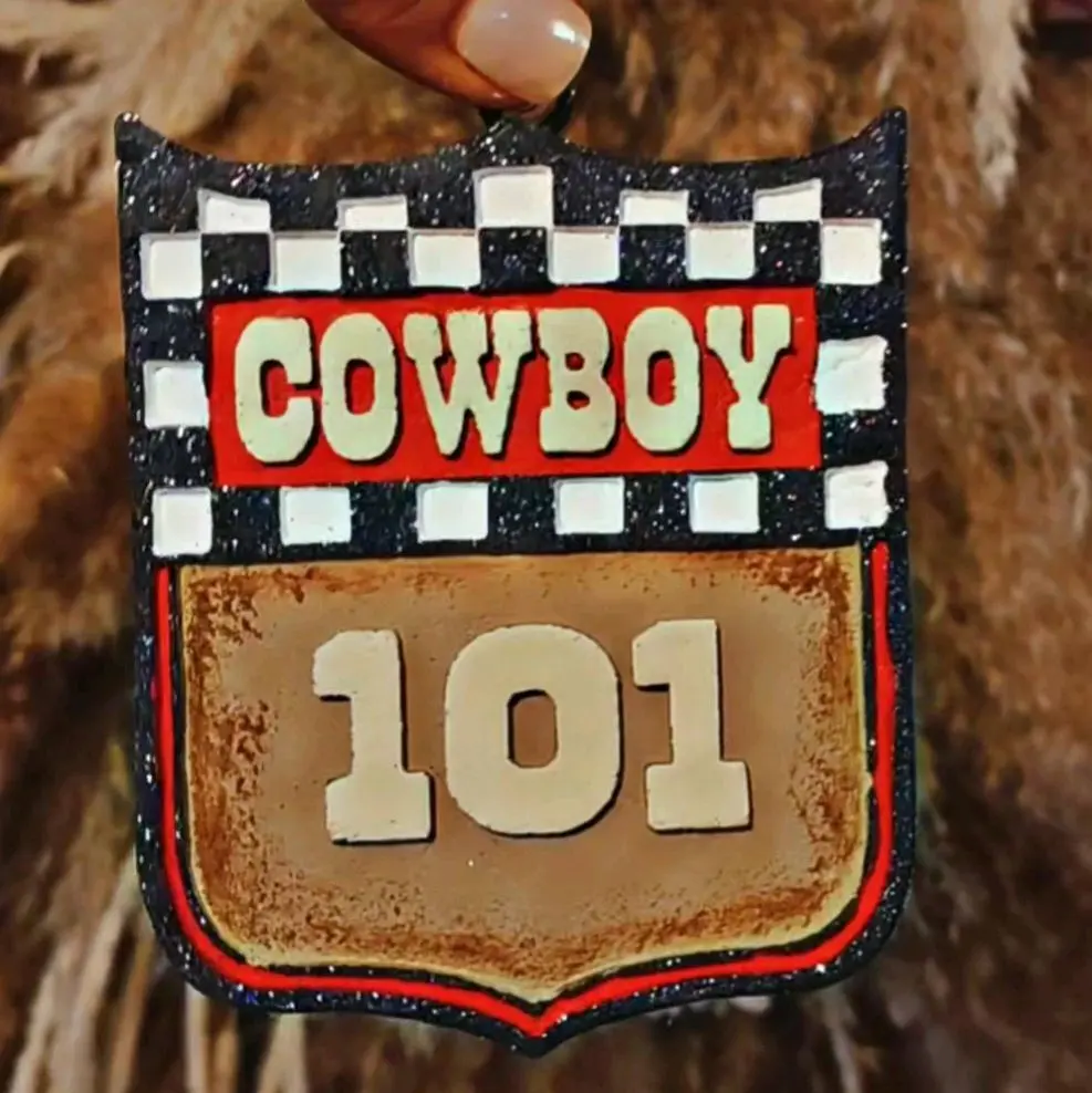 Ranchy Fresh Cowboy rodeo number Car Freshie - Handmade Aroma Beads for Car, Bathroom, Closets & Campers - Luxury Scent Adventure - Decorative & Functional