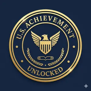 U.S.Achievement Unlocked shop logo