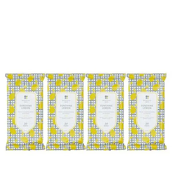 Beekman 1802 Goat Milk 4-Piece Face Wipe Set - Sunshine Lemon AS