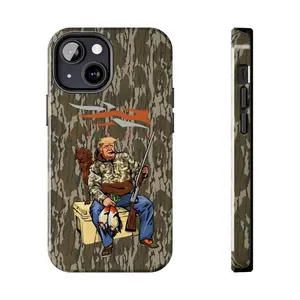 Camouflage Sitka Hunter Trump Phone Case, Old School Waterfowl For iPhone 17 16 15 14 13 12 11 X 8, Hunting Gifts, Unique Accessories, Cellphone, Durable Cover
