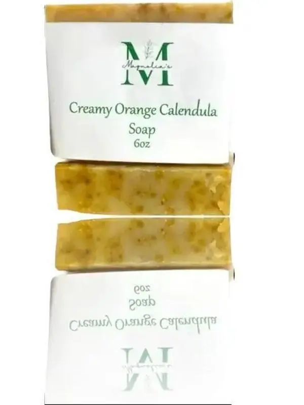 Creamy Orange Calendula Petal Soap for Body Care