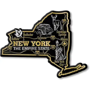 New York Giant State Magnet by Classic Magnets, 4.5" x 3.5"