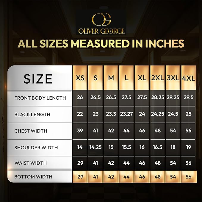 Oliver George Men's 4pc Formal Vest Set: The Ultimate Wedding & Prom Look | Includes Waistcoat, Tie, Bowtie & Pocket Square | XS-4XL All Sizes | 20+ Stunning Colors