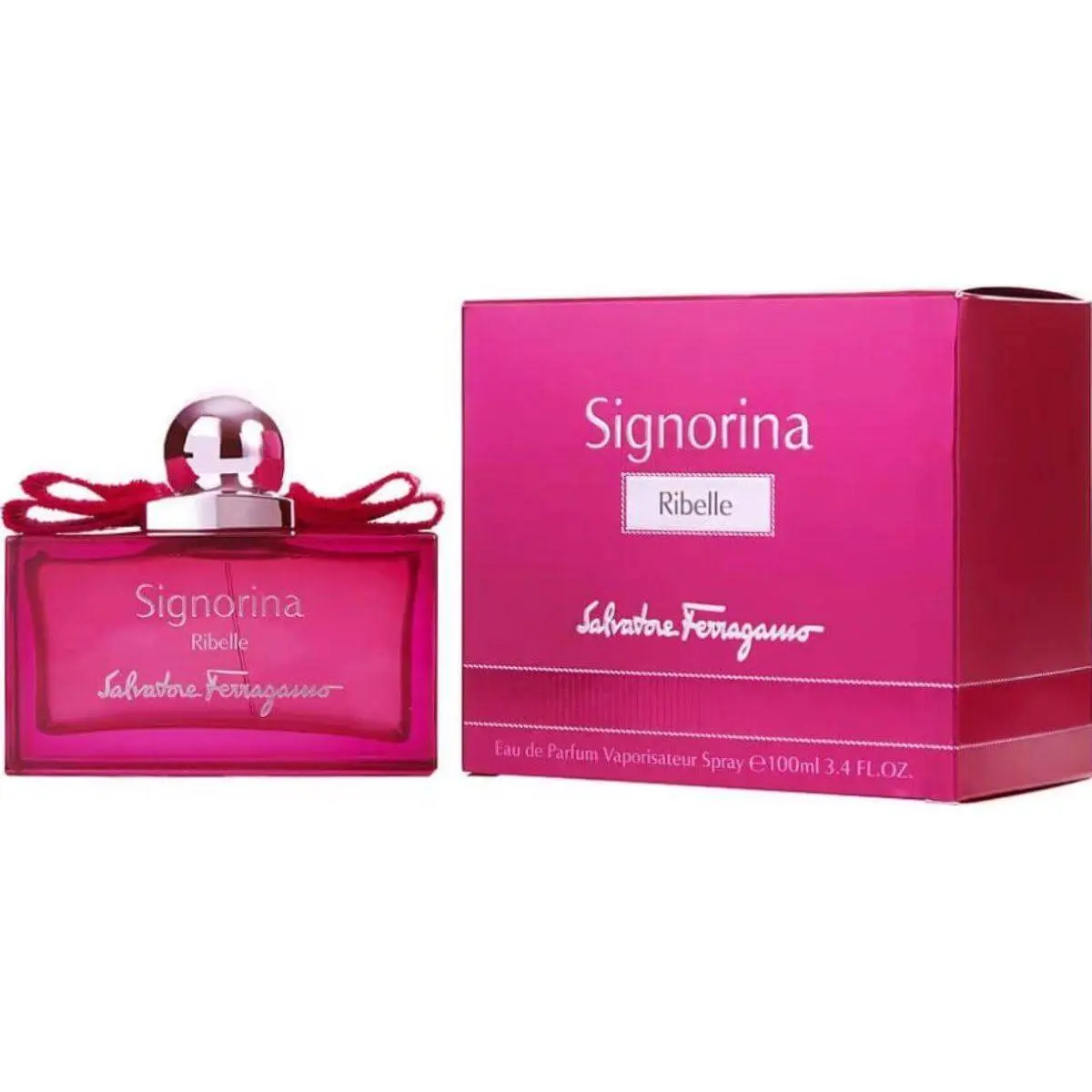 Salvatore Ferragamo Signorina Ribelle Eau de Parfum for Women, Sweet Gourmand Scent with Vanilla and Ylang-Ylang, Authentic EDP Perfume Spray, 3.4 fl oz, Authentic Perfumes, Edp Perfume Sprays