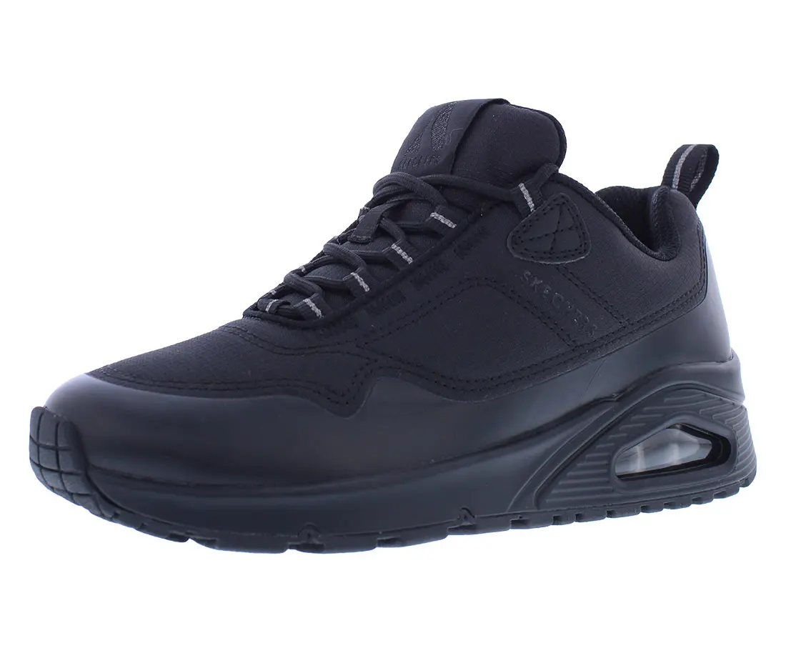 Skechers Women's Uno-Cleargrove Way Low Top Ankle Shoes - Lace-Up Laces, Visible Air-Cushioned Heel, All Seasons Basic Everyday Casual Footwear