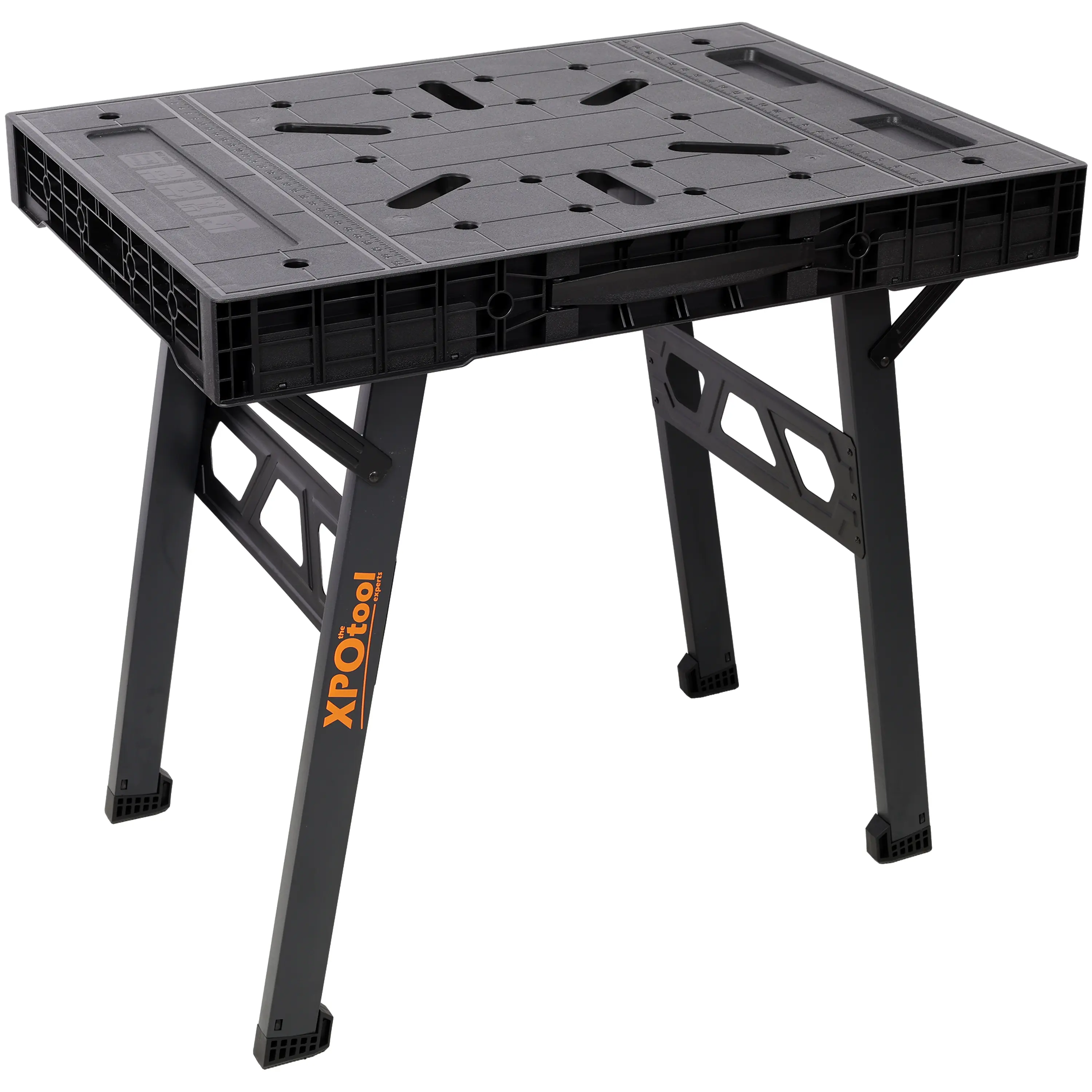 Foldable Work Bench | 1650LBS Heavy-Duty Portable Workstation | Quick 3s Setup | Garage/Workshop/Home Use | Black