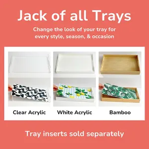 Interchangeable Jack of all Trays (Choose Color & Material) - Inserts Sold Separately
